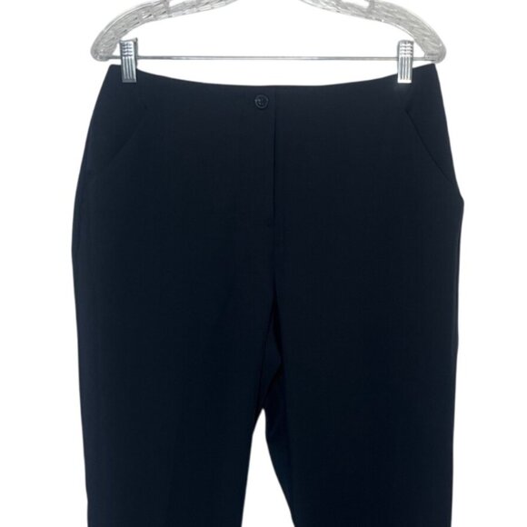 Worthington Slim Ankle Pants Womens 10 Black New Wrinkle Free Stain Release - Picture 3 of 11